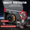 MIG Welder, 200Amp 8 in 1 Gas MIG/Gasless Flux Core MIG/Stick/Lift TIG/Spot Welding/Spool Gun Aluminum MIG Welder 4