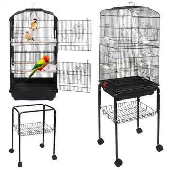 Rolling Bird Cage Stand 1