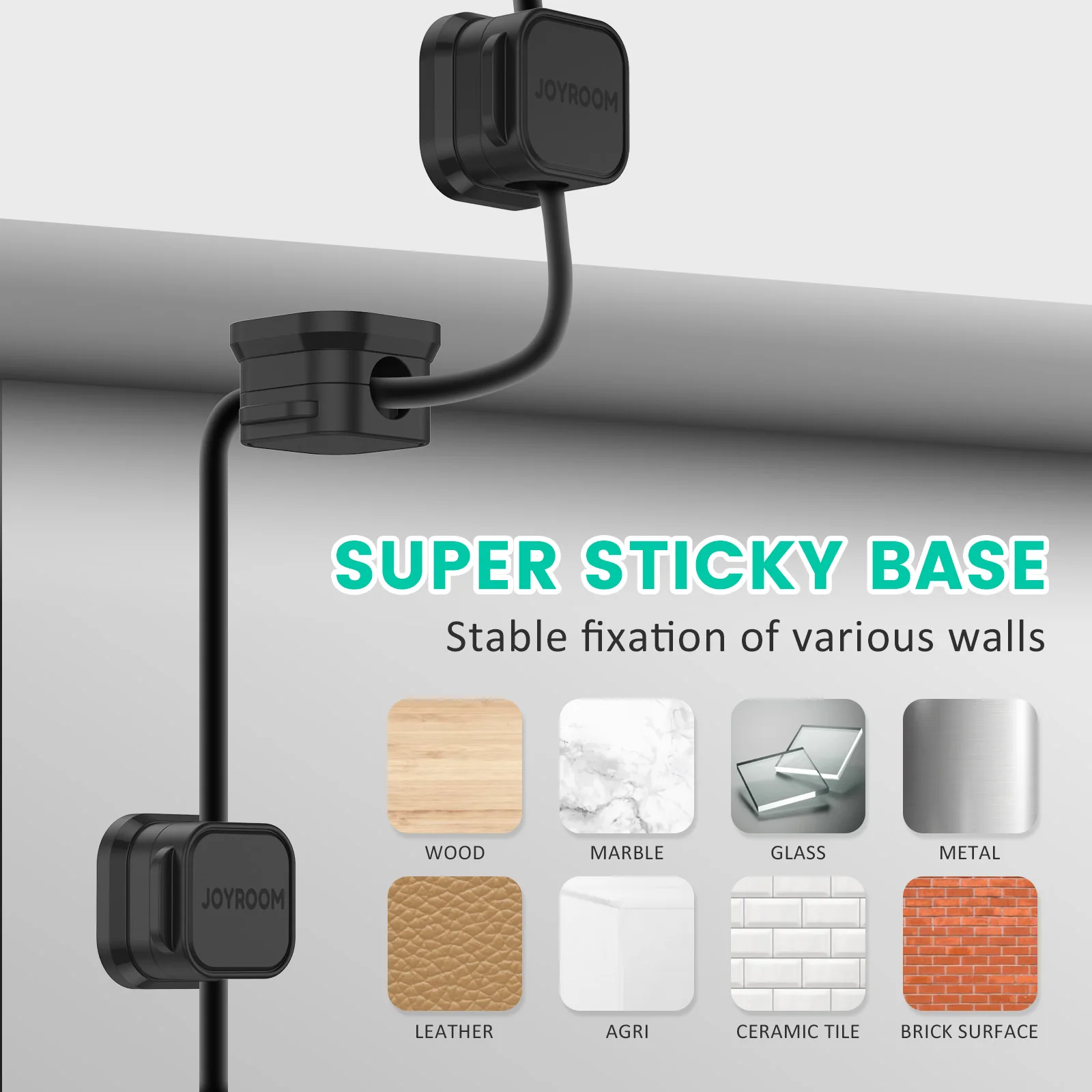 Magnetic Phone Cable Clips Cable Smooth Adjustable Cord Holder Under Desk Management Wire Keeper Organizer Holder