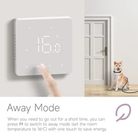 Beok Tuya Wifi Room Thermostat ระบบทําความร้อนใต้พื้น Thermoregulator สําหรับหม้อต้มแก๊สไฟฟ้าเครื่องทําความร้อนด้วย Alexa Google Home 4