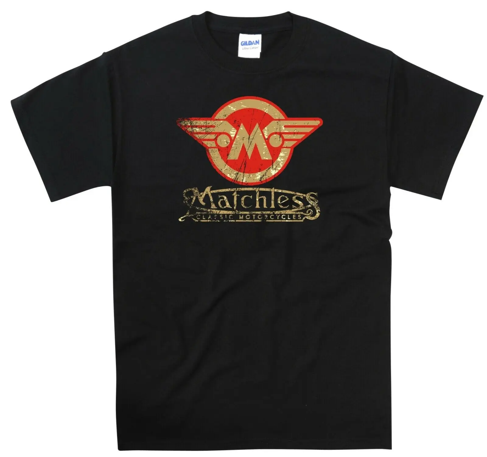 Maglietta Da Moto Classica Senza Fiammiferi Cafe Racer Retro Weathered Design S - 5Xl