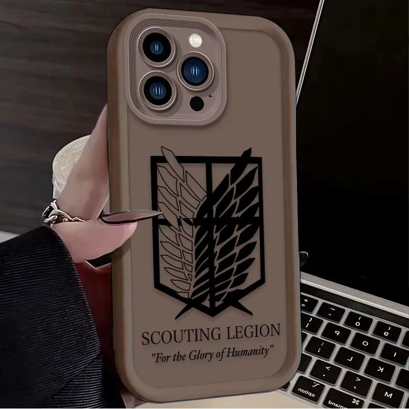 Attack On Titan Logo Soft Silicone Phone Case Cover