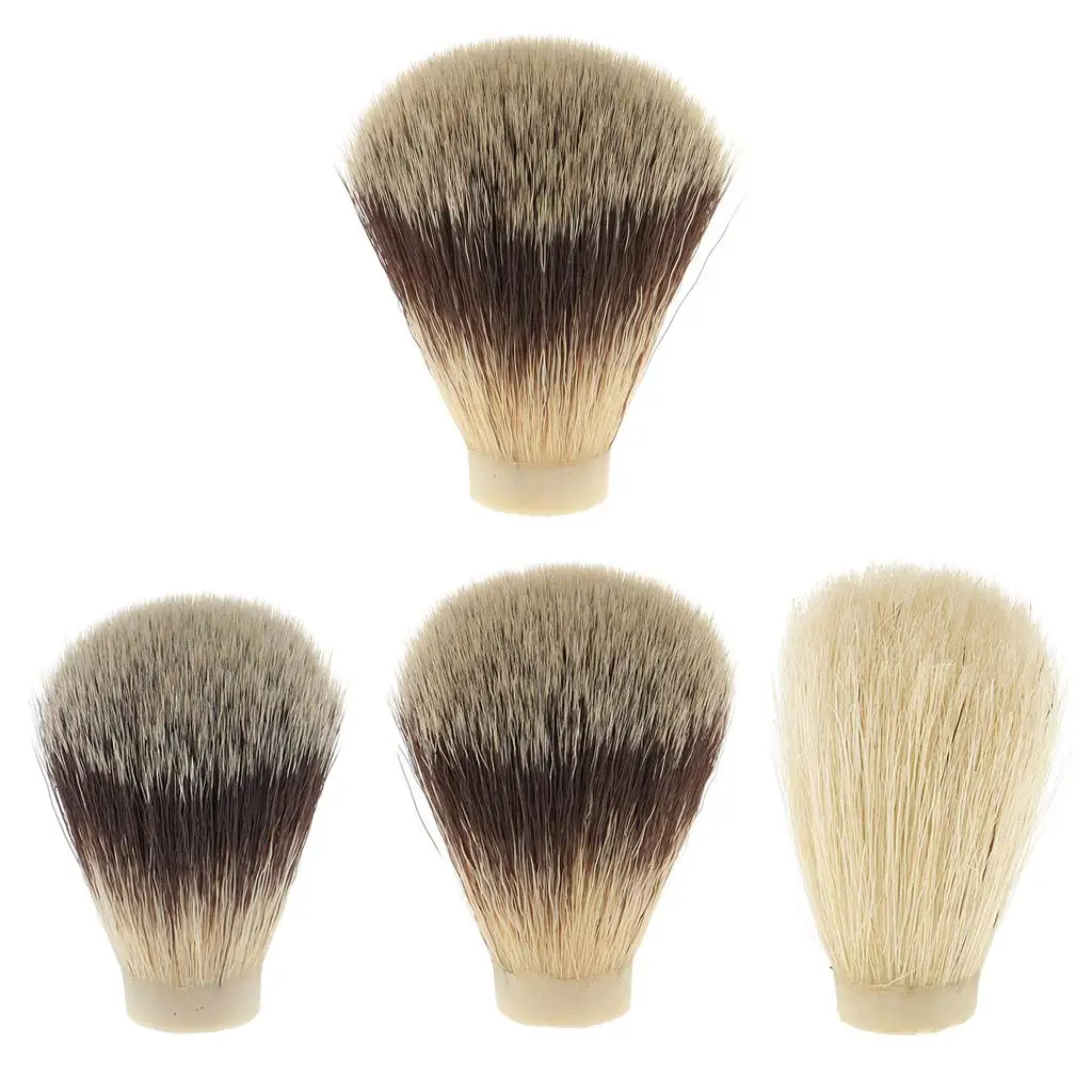 4x Nylon Shaving Brush Knot for Men Salon Hair Ramoval Cutting Dust Cleansing