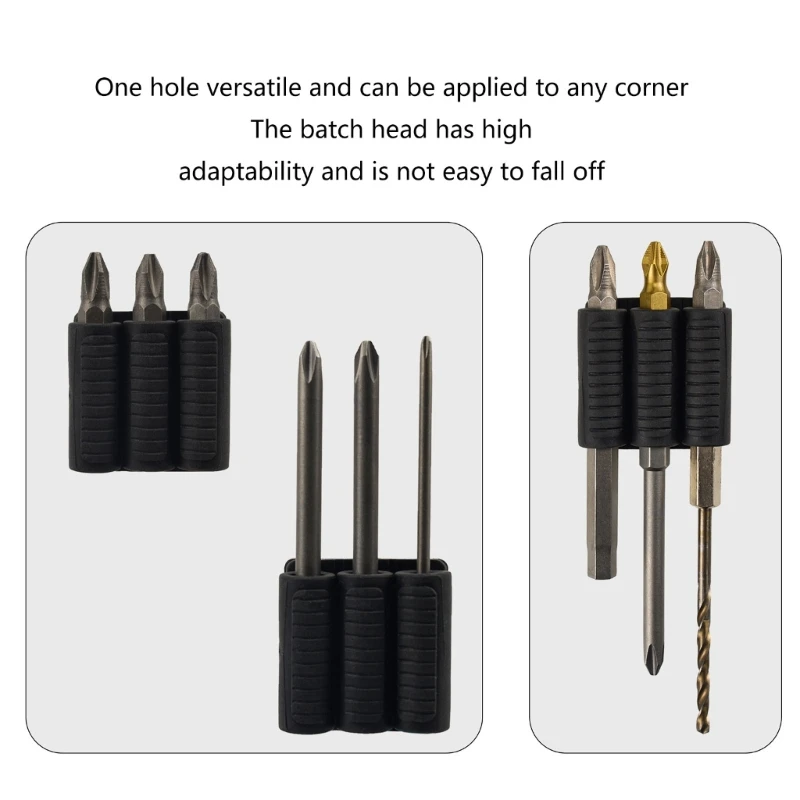 Bit Holder for Power Driver Drill Bits Bit Holder Adhesive Fasteners for Power Drill Home Improvement 3