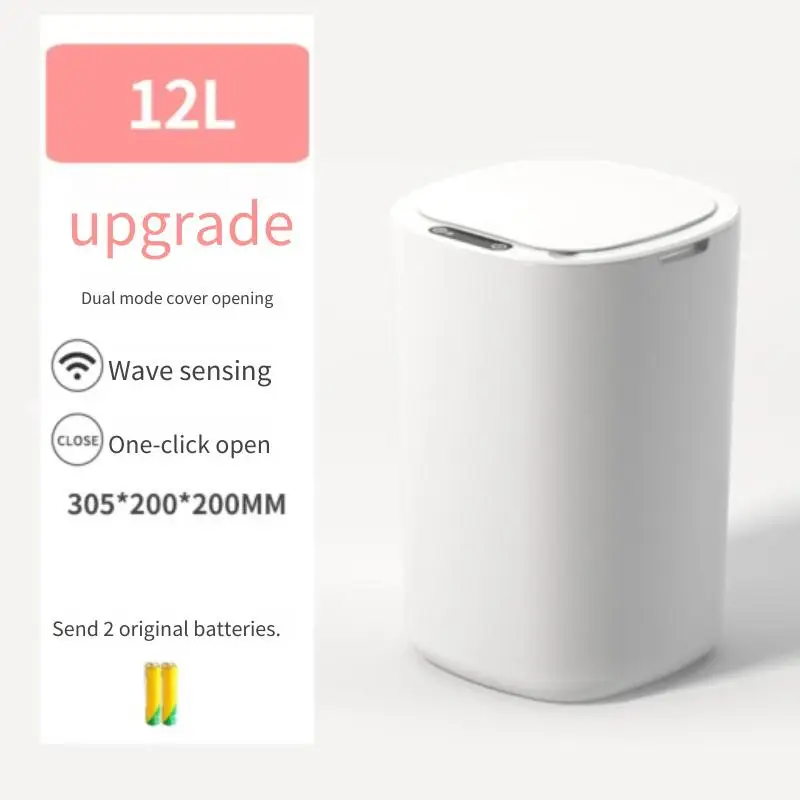 지능형 쓰레기통 자동 센서 플립 뚜껑 쓰레기 분류, 홈 오피스 주방 욕실 쓰레기..