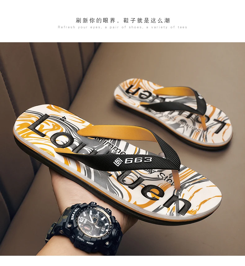 Männer EVA Flip-Flops Mann Strand Hausschuhe Casual Outdoor Herren Schuhe Sommer Sandalen Größe 39-45 – Detail 23