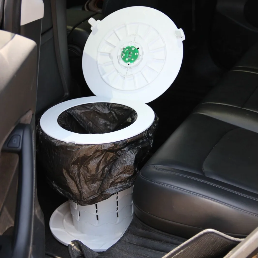 Telescopic Stool for Hiking, Camping Stools, Outdoor Emergency Mobile Toilet, Trash Can, Self Driving Travel, Fishing Chair