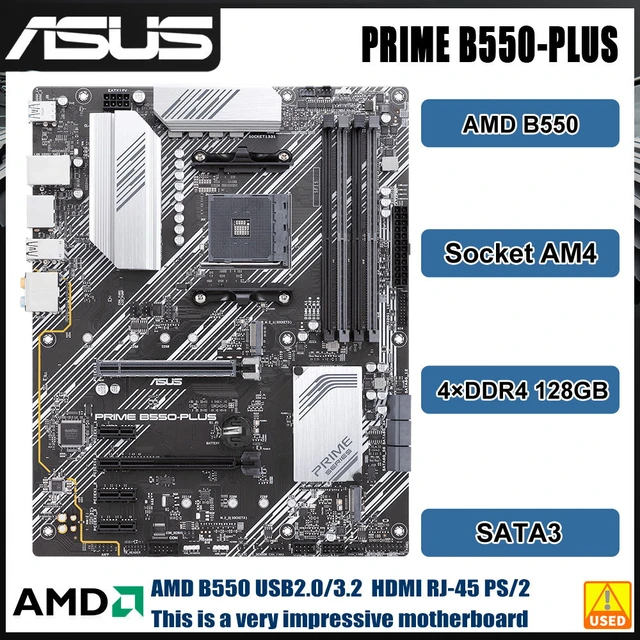 ASUS Prime B550-Plus Gaming Socket AM4 Carte mère 