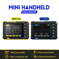 FNIRSI DSO152 DSO153 Mini Handheld Digital Oscilloscope 2.5MSa/s 200KHz Analog Bandwidth 800VPP Support Firmware Upgrade PWM 1