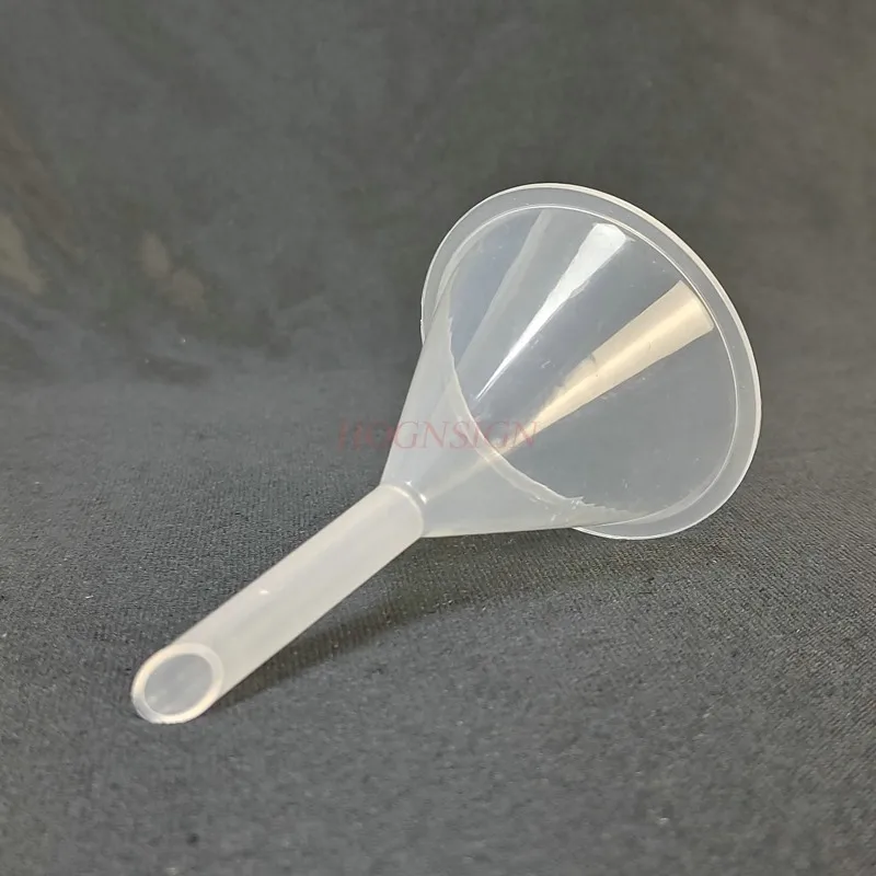 플라스틱 깔때기 60mm 직경 삼각 깔때기 원뿔형 깔때기 화학 기구 화학 실험 장비