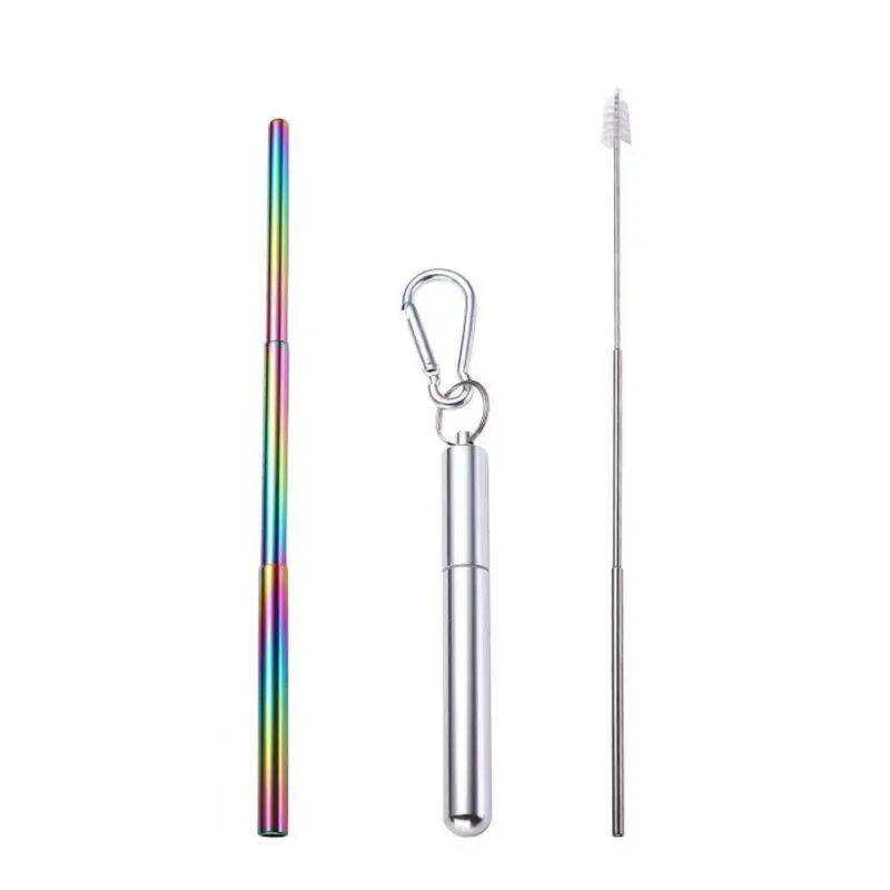 Straws Portable Foldable Metal Straw 304 Stainless Steel - Temu