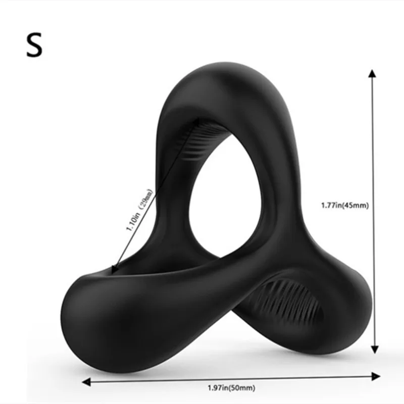 Penis Ring Reusable Silicone Lock Semen Cock Ring Penis Enlargement Delayed Ejaculation Sex Tooys For Men to Please Wife Orgasm