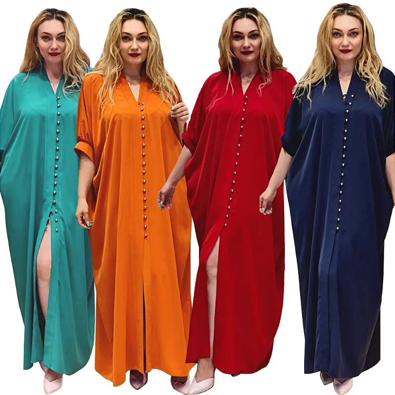 Vestidos de festa africanos para mulheres, kaftan de Dubai, vestido longo maxi chiffon muçulmano, dashiki, roupas de Ancara, tamanho grande, 2023