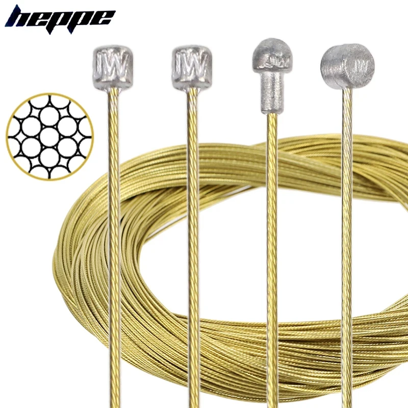 

HEPPE Bike Shifter Brake Cables MTB Road Bike Front Rear Derailleur Shift Cable Brake Cable Grinding Stainless Steel Cable Set