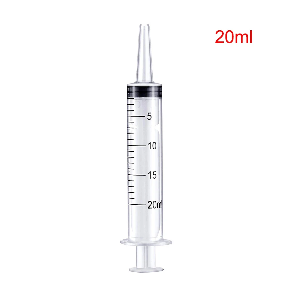 20ml Plastic Syringe For Lipgloss Diy Dispensing Filling Measuring Lip Gloss Making Mixing Tool Reusable 10/20/30pcs