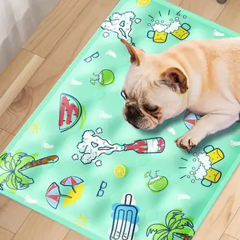 Dog Cooling Bed Mats Dogs Mat Blanket Pad Soft Hot Weather Sleeping Kennel Mat For Small Medium Pets Cats Dogs 4