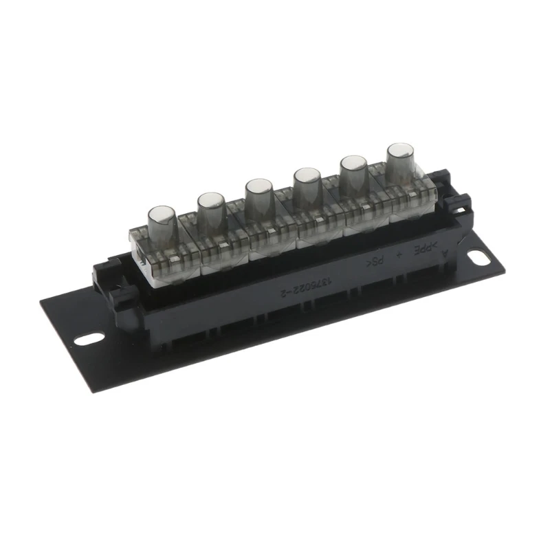 6-Port Patch Panel-Blank 1U Keystone Panel For Ethernet Cables-Works With Almost Any Snap-In Jack Including Cat6