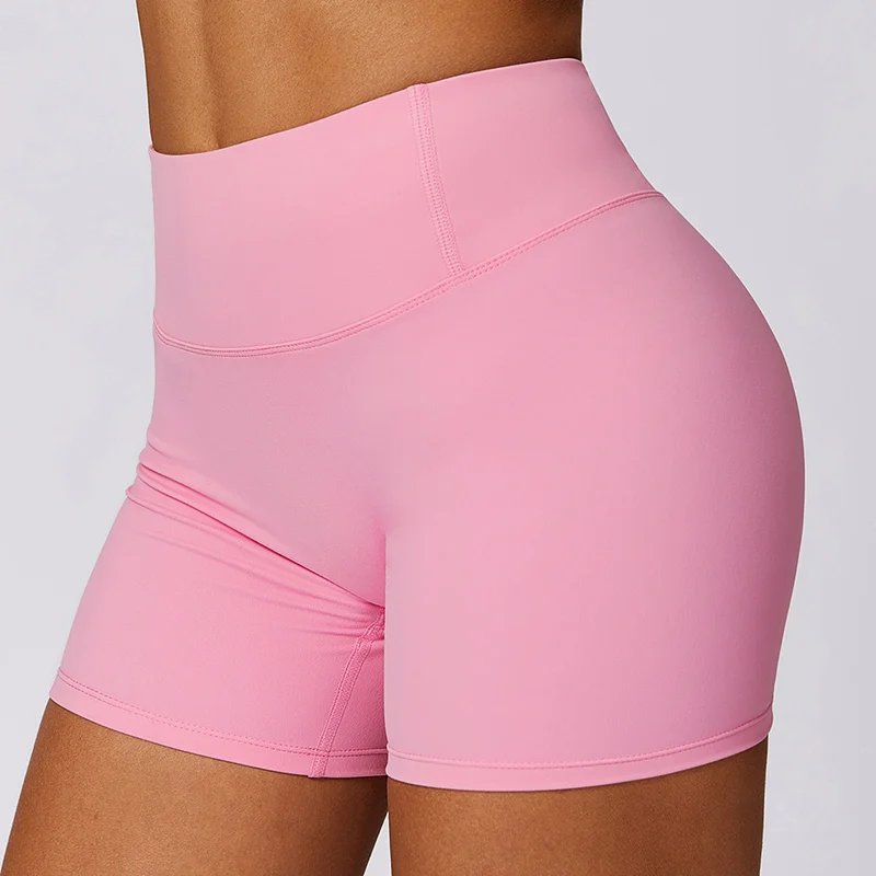 High Waist Workout Shorts Gym Wear Woman Fitness Outfits Yoga Pants Women Soft Workout Tights Spandex Solid Seamless Shorts sports shorts,running shorts,yoga shorts,workout shorts,seamless shorts