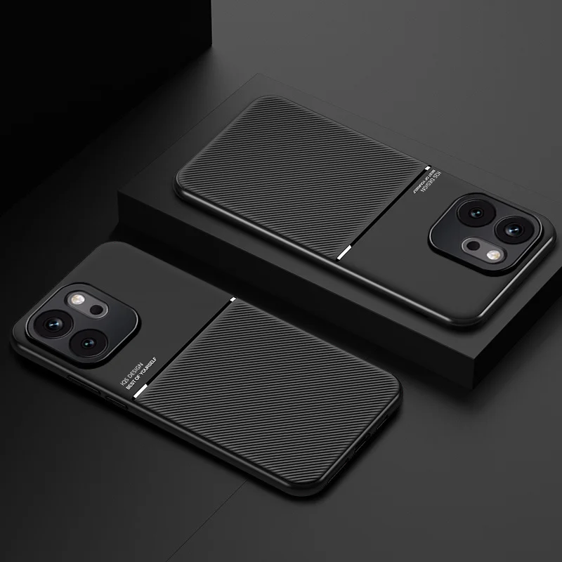 Luxury Magnetic Holder Phone Case with Soft Leather Cover - Premium Protection