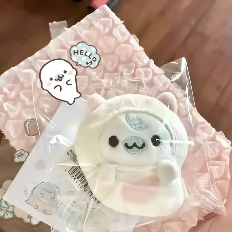Adorable Plush Seal Keychain Cute Life In The Corner Sunflower Seed Bag Toy Super Girl Heart Furry Book Bag Hanging Ornament