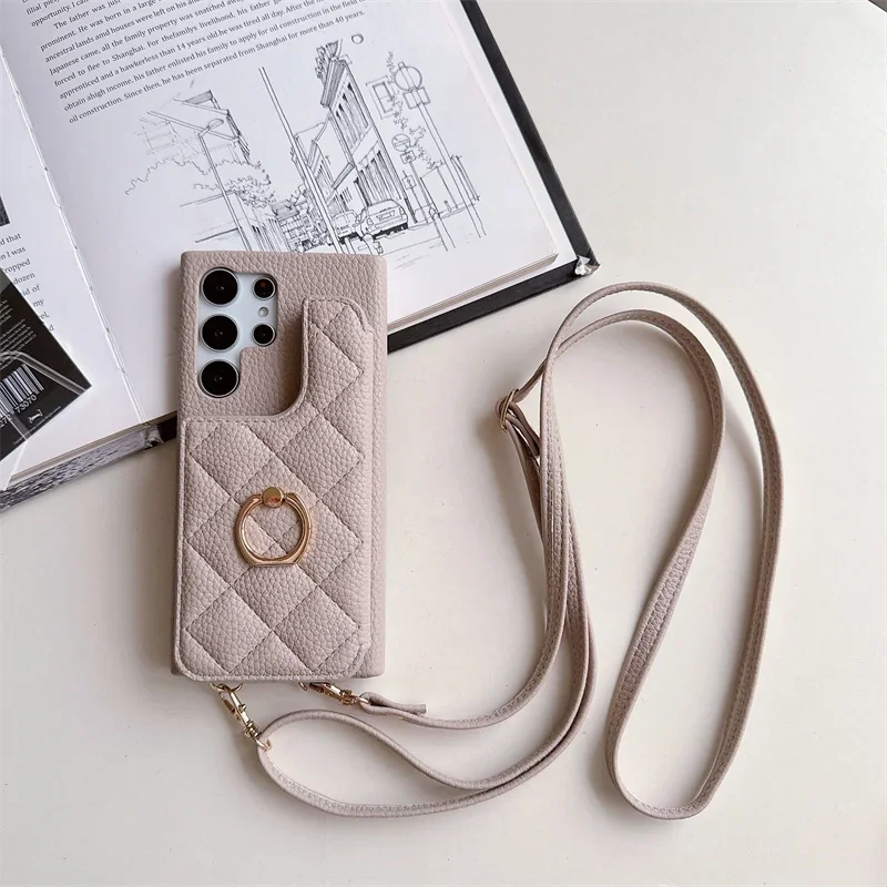 Elegant Crossbody Wallet Phone Case with Card Holder Cover