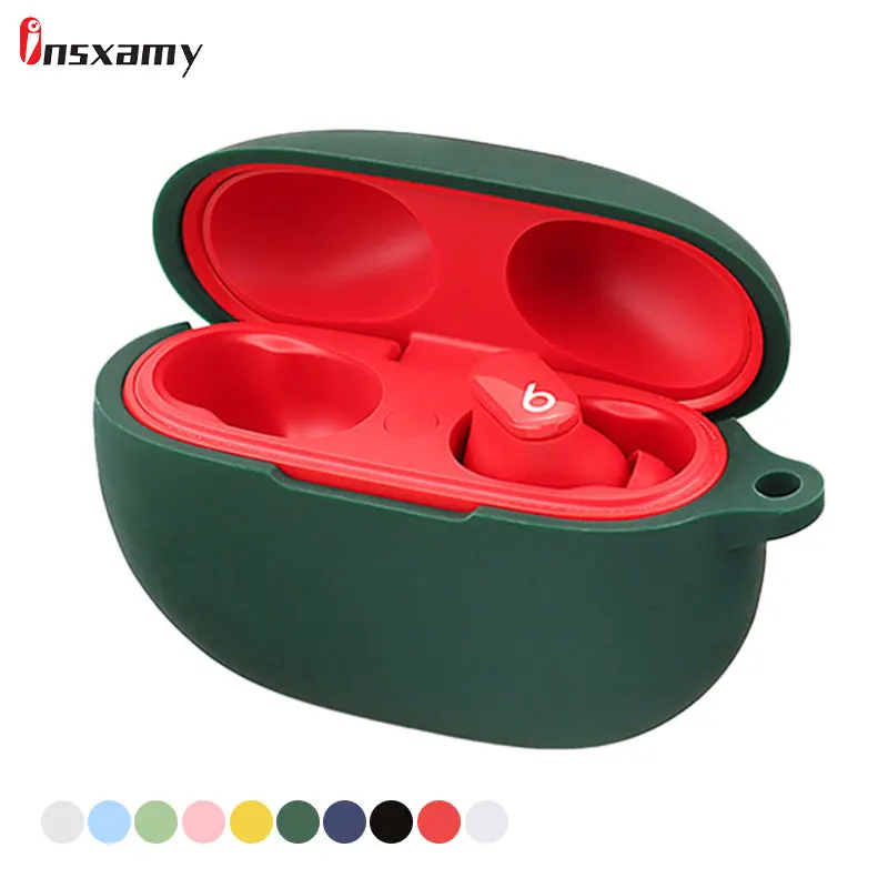 

Silicone Cases for Beats Studio Buds Bluetooth Headset Protective Ins Non-Slip Shock-Proof Earphone Soft Cover Accessories