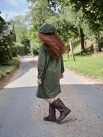 Clearance sale AS AW25 Retro green denim collection 100% cotton high quality brand denim fabric kids family matching clothes - Image 4