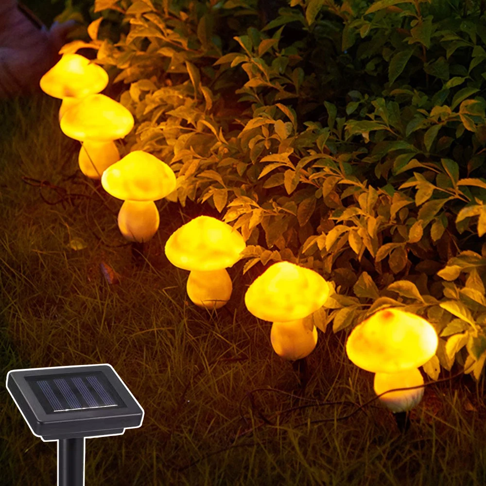 Solar Mushroom Garden Lights IP65 Waterproof Outdoor Patio Lawn Landscape Lamp for Wedding New Year Home Party Garden Yard Decor stove tea grill grill home charcoal grill fire pit villa fire grill patio garden heating outdoor table