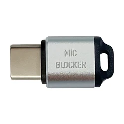 Universal USB C Microphone Sound Guard and Privacy Blocker (Silver)