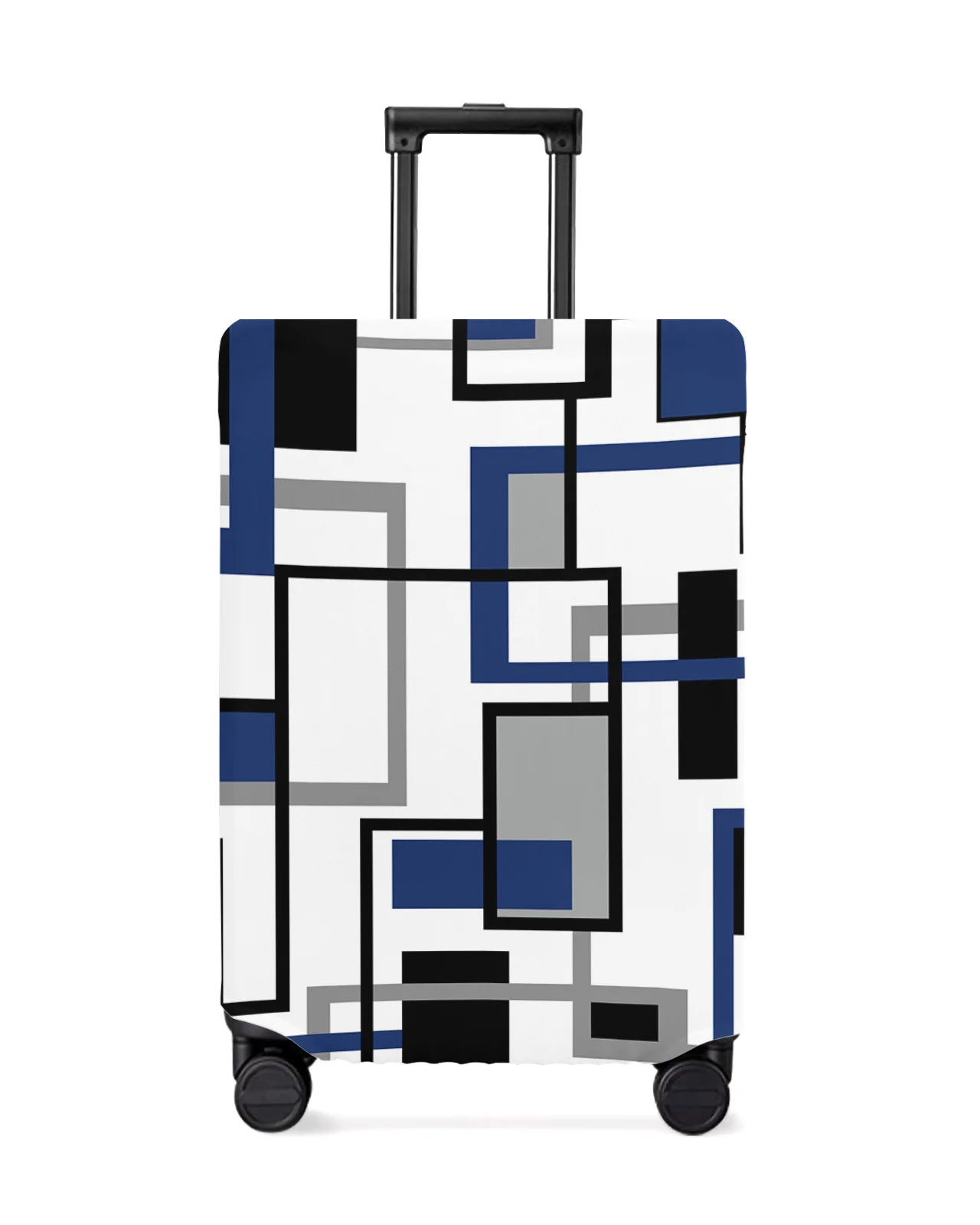 nordic-retro-medieval-geometric-abstract-blue-luggage-cover-stretch-baggage-dust-cover-for-18-32-inch-travel-suitcase-case