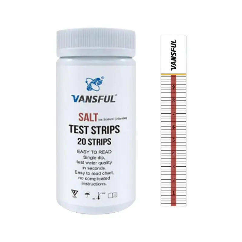 Strisce Reattive Per Il Sale Della Piscina Strisce Di Rilevamento Dell'Acqua Salata Per Piscine Strumento Multiuso Per Il Test Dell'Acqua Per Il Nuoto