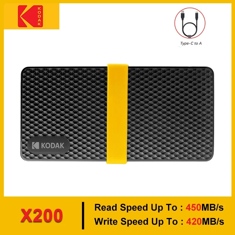 KODAK  SSD ϵ ̺,  ν  USB 3.1, ޴ SSD 512GB, PC ƮϿ ̴ ϵ ̺, USB-C ̺