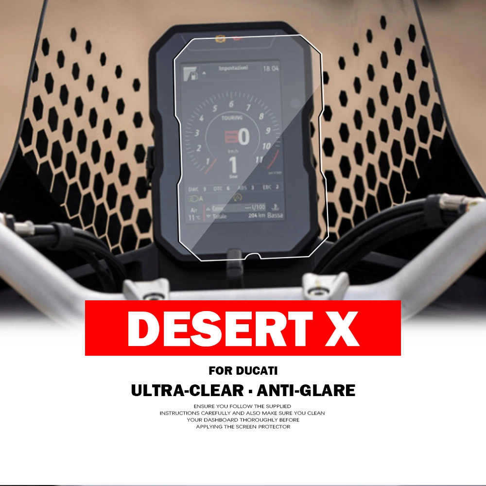 

Desert X 2022 Accessories Motorcycle Instrument Film for Ducati DesertX Scratch Cluster Screen Dashboard Protection Anti Glare