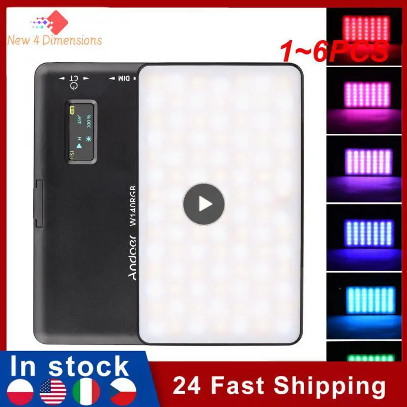 

1~6PCS Ulanzi LT002 RGB LED Video Panel Light 7 inch Pocket Fill Light Dimmable 2500-9000K 4000mAh Photography for Live