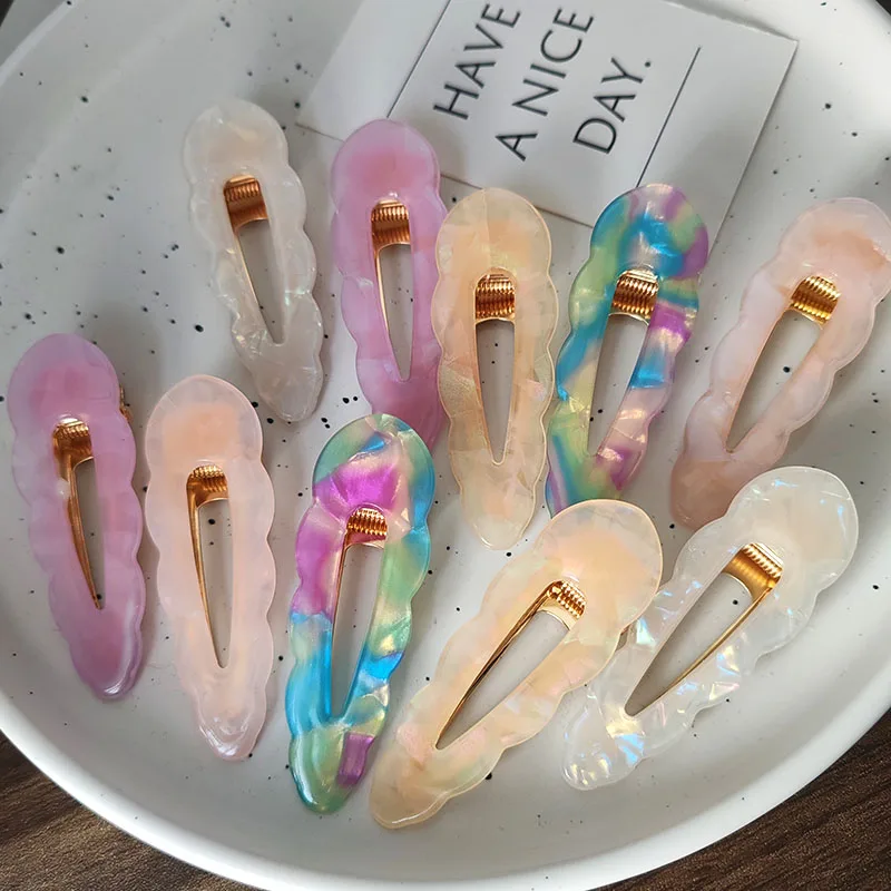 Niedliche Acetat-Haarnadel, Haarklammer, Haarspangen für Mädchen, Frauen, Kinder, Kinder, Vintage-Geschenk, Haarschmuck, Party, Urlaub, Ornament