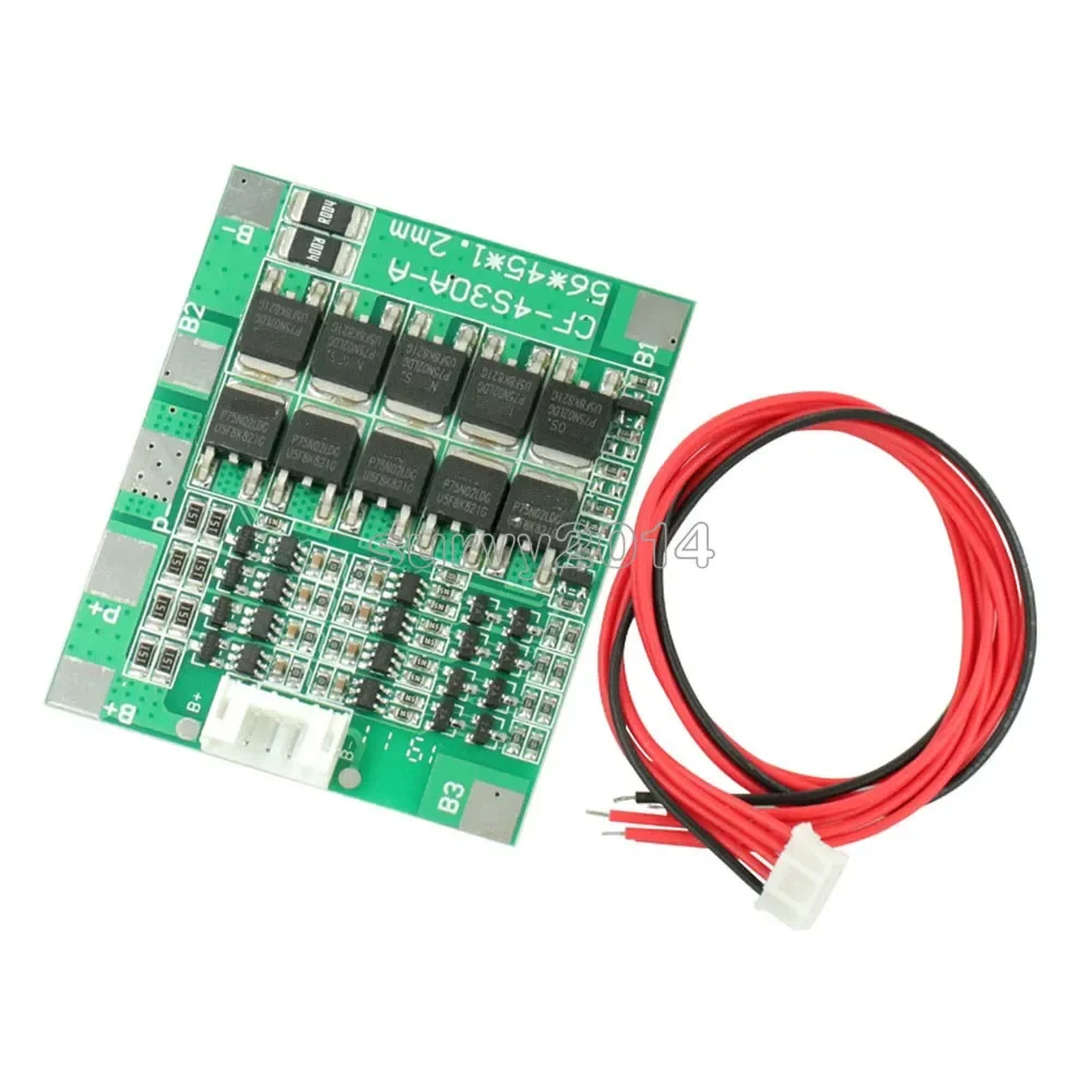 

New Arrival 4S 30A 14.8V Li-ion Lithium 18650 Battery BMS Packs PCB Protection Board Balance Integrated Circuits