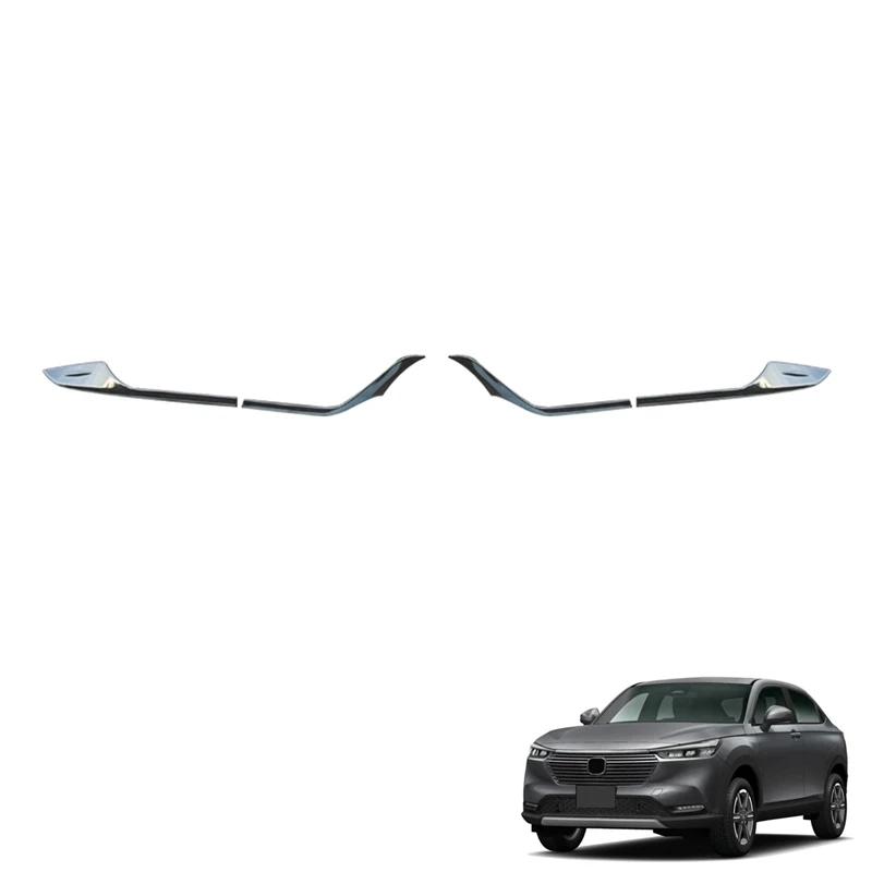 For Honda HRV HR-V Vezel 2021 2022 Chrome Rear Tail Light Lamp Cover Garnish Strip Taillight Eyebrow Cover Trim 4Pcs