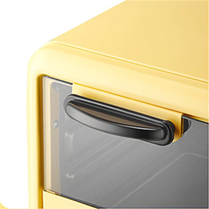 Electric Oven Bake Oven Portable Mini 4 inch Cake Egg Tart Baking Stove Mechanical Barbecue Grill Yellow Electric Mini 5L
