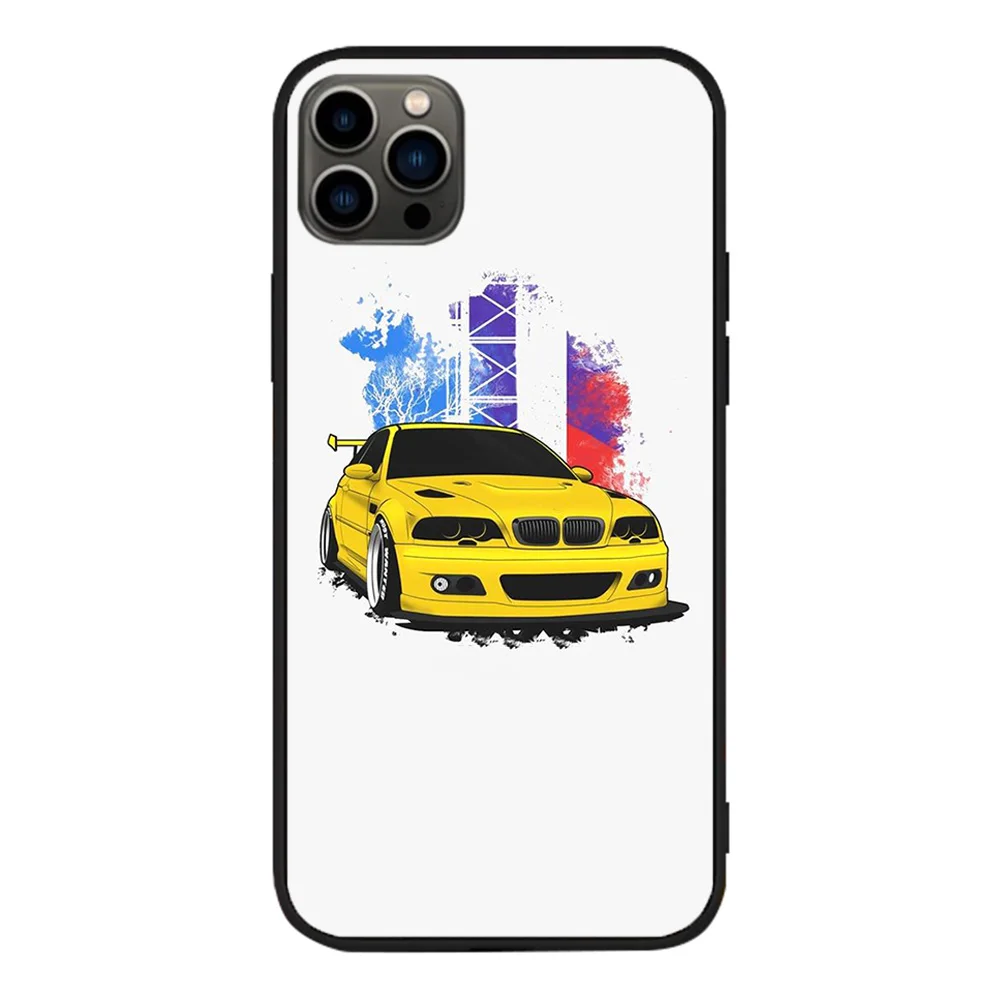 apple iphone 13 pro case For iPhone E36 E46 Soft TPU Border Apple iPhone 13 12 11 Pro Max Mini X XR XS Max 7 8 Plus Non-slip Cover best cases for iphone 13 pro 