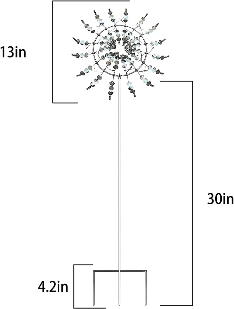 Unique Magical Metal Windmill Outdoor Wind Spinners Wind Collectors Courtyard Patio Garden Decoration Outdoor Indoor windmill toys garden windmill wind spinner