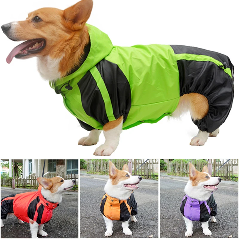 Dog Clothes Jumpsuit Waterproof Clothing Pembroke Welsh Dog