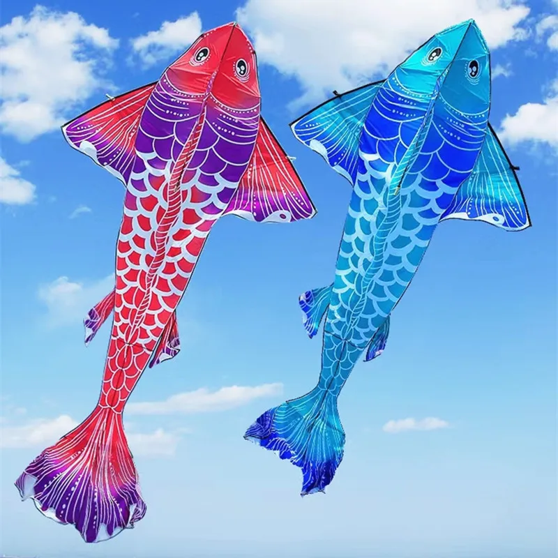 

free shipping new fish kites giant kites for adults professional winds kites ripstop fabric Kite flying Outdoor toys koi fish