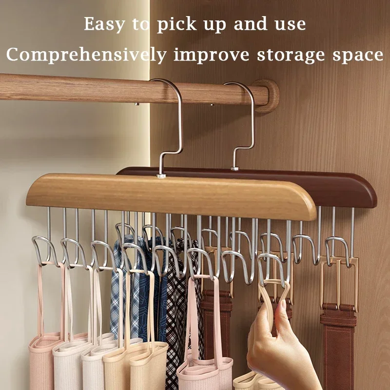 1/6pcs Women Storage Bra Hanger clothes hanger storage hanger hook storage hanger coat organizer clothing storage tie hanger Multifunctional Belt Hanger Sturdy & Durable Tie Belt Case For Beanie Scarfs Bra Closet Supplies