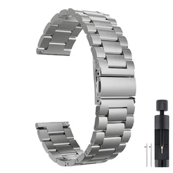 Premium Stainless Steel Metal Strap for Xiaomi Watch - 22mm Elegant Replacement Band (Titanium Color)