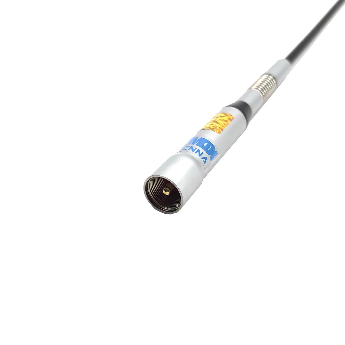 2PCS 차량 탑재 안테나 소프트 유연한 안테나 피그 테일 안테나 UV 듀얼 밴드 52CM 전원 50W 커넥터 M-P 유형 2.5/4.5dBi