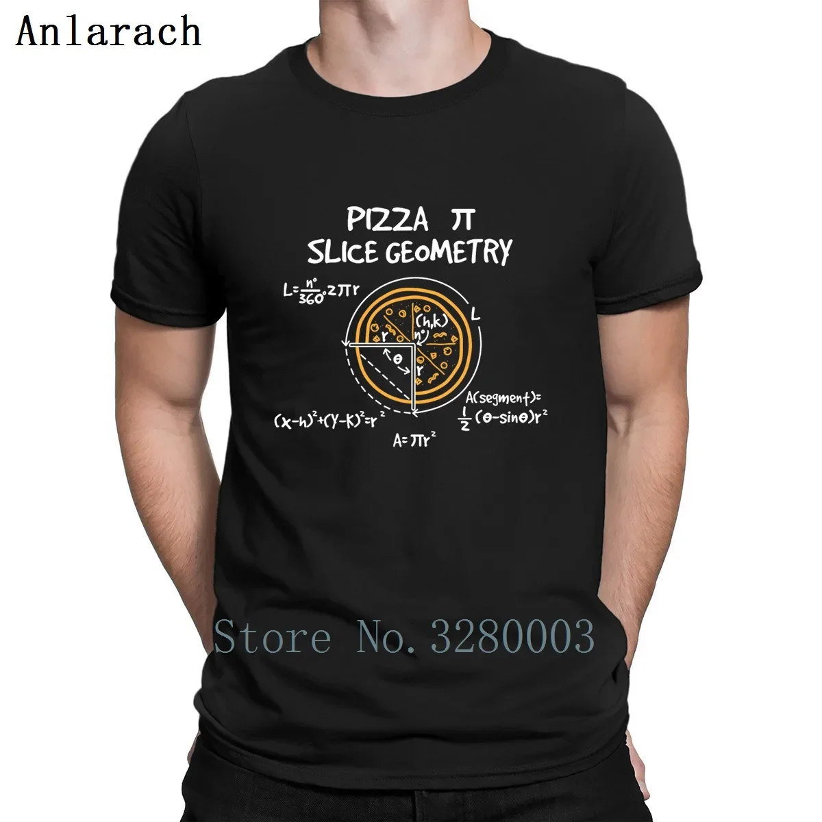 

Pizza Math Formulas T Shirt Interesting Cotton Custom Letters Unique Summer Style Fashion Round Collar Shirt