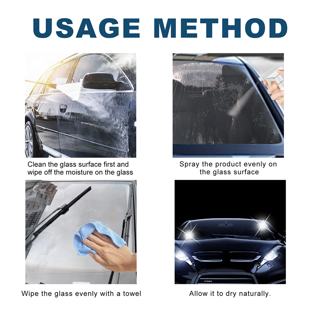1-5PCS 60ml Portable Car Glass Waterproof Coating Agent for Car Cleaning car coating
