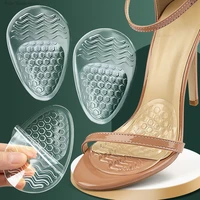 Coussinets de gel pour sandales et talons hauts, anti-frottement, antidérapants, semelles intérieures pour soulagement de la douleur, inserts de soin des pieds, coussinets de massage à particules pour chaussures 1