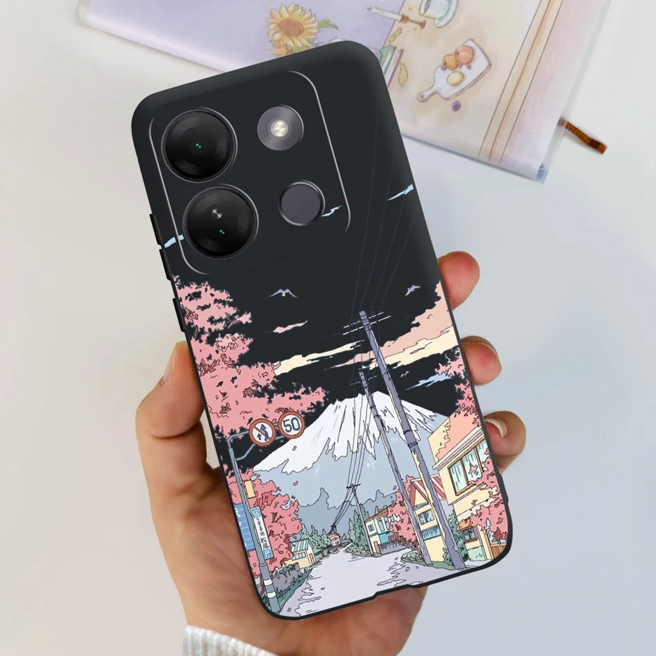 Stylish Patterned Soft Silicone Phone Back Cover