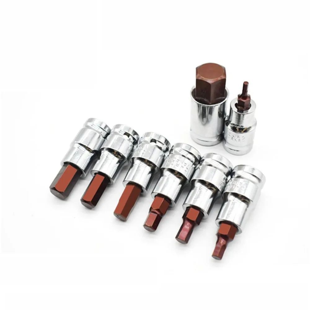 1/2 Zoll Sechskant-Bit-Adapter S2 Sechskant-Bits Inbusschlüssel für Drehmomentschlüssel Ratschenschlüssel H3 H4 H5 H6 H7 H8 H9 H10 H12 H14 H17 – Detail 3